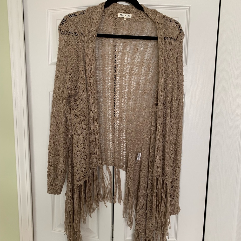 Fringe cardigan